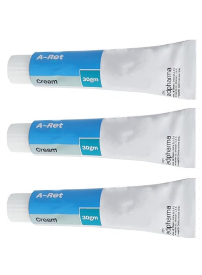 Medpharma A-Ret Cream 30 g (Pack of 3) – Acne Treatment for Clear, Smooth & Youthful Skin - Image 2